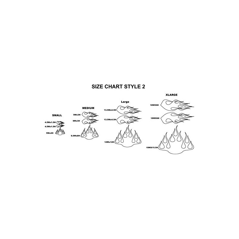 Wild Dingos LLC ST2 - Multi-Color Flame Decal Kit Golf