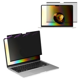 kwmobile Laptop Privacy Screen for Apple MacBook Pro 16 M5 2026 A3428 - Magnetic Computer Privacy Screen Shield - Laptop Monitor Protector - Anti Glare Blue Light Blocking