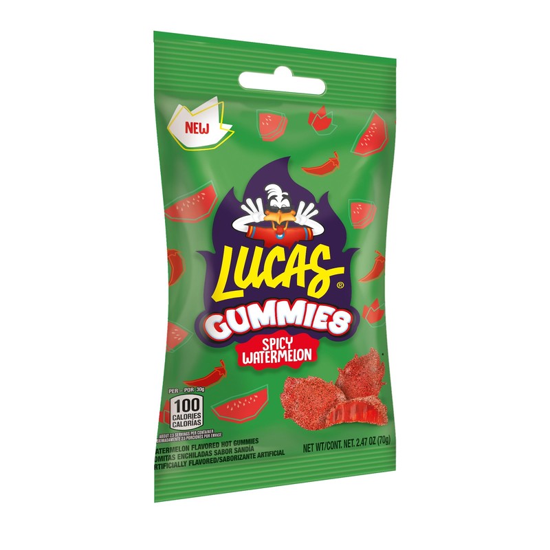 Lucas Spicy Gummies Watermelon Flavored 12 pack, 29.6OZ