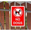 Safety First Display LTD No dogs sign - 1.2mm Rigid