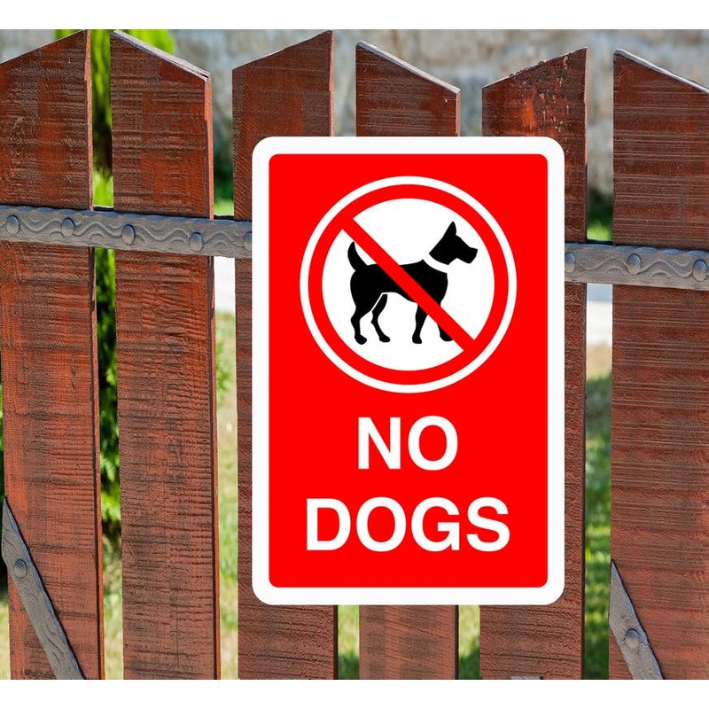 Safety First Display LTD No dogs sign - 1.2mm Rigid