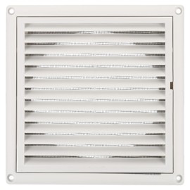 PATIKIL 6 Inch Dryer Vent Cover, Exterior Wall Exhaust Vent Air Grille Louvered Screen Mesh ABS Plastic for HVAC Kitchen Bathroom Outdoor