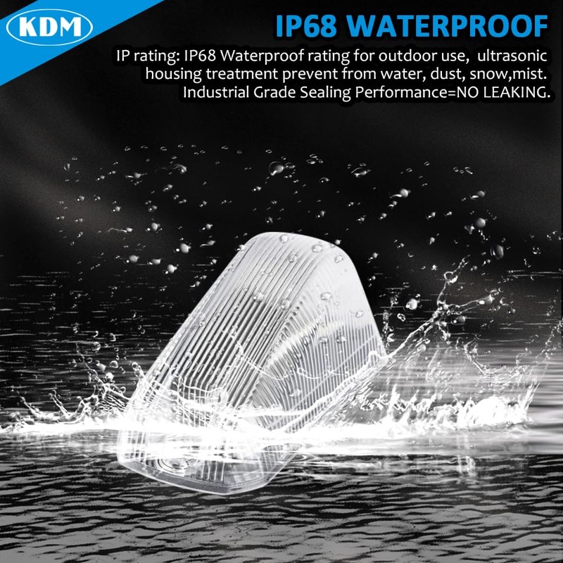 KDM Clear Lens Housing with White Led Bulb Cab Roof