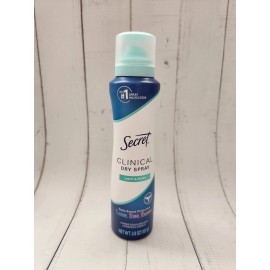 Secret Clinical Dry Spray Deodorant, Light & Fresh, 3.8 fl oz, Exp: 01-2027
