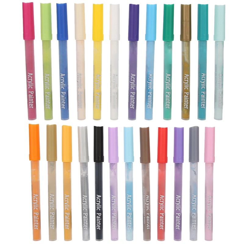 Coloured Acrylic Marker Pen Kit Non Toxic Water Based Painting