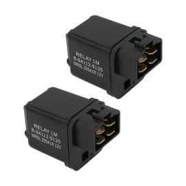 Be In Your Mind 2Pcs Automotive Starter Relay Power 4Pin Relay QM50QT-6A 12V 40A Compatible with Rex RS 400 450 460 500 600 700 900 Black