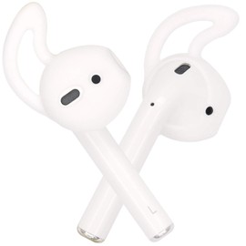 ALXCD Earbud Cover Replacement for Airpod, 4 Pairs Anti-Slip Sport Silicone Earbud Covers, Fit for Airpod Headphone [Black/White/Blue/Red]