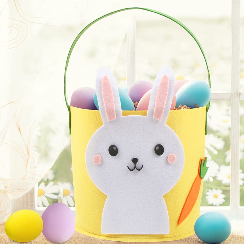 Meleager Felt Easter Bags, Pack of 2 Children's Easter Baskets,