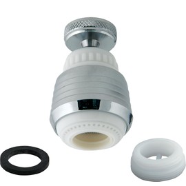 Master Plumber 485, Aerator, Swivel, 2.0 GPM/7.6 LPM, White/Chrome