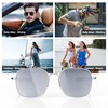 ACBLUCE Mens Aviator Sunglasses 53mm TAC Polarized Lense Military Style