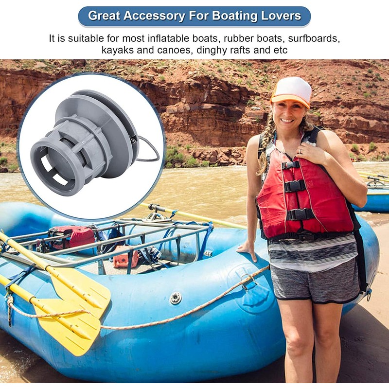 Boat Air Valve Spiral Air Plugs Replacement for Inflatable Raft