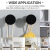 SAYAYO Modern Black Coat Hooks Wall Mounted, Towel Hooks for