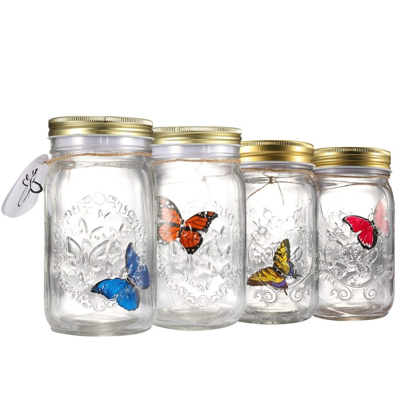 Butterfly in a Jar, Glass Animated Butterfly In A Jar