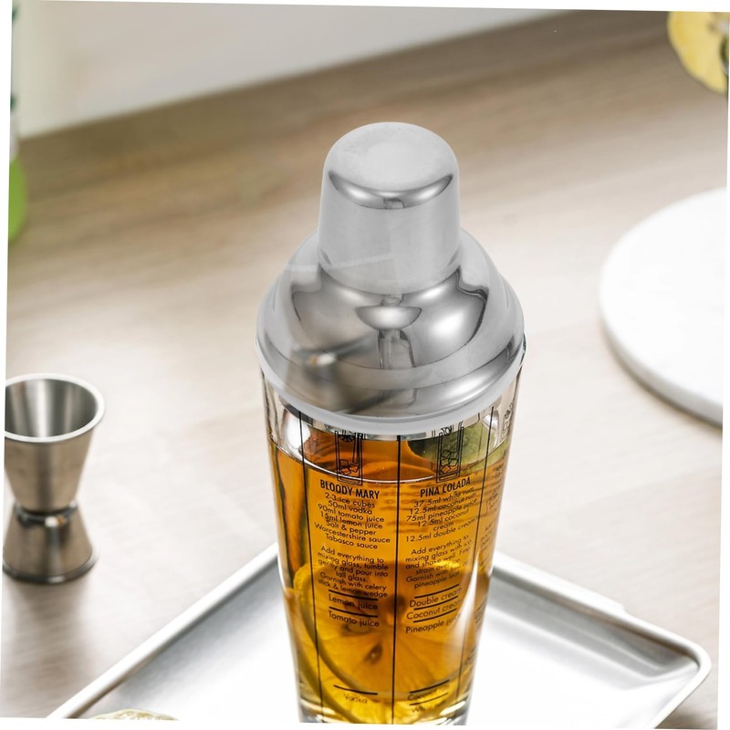 FUNOMOCYA Cocktail Shaker Lid Accessories for Wine Glasses Stainless Steel