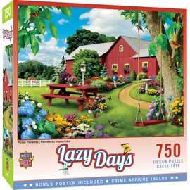 MasterPieces 750 Piece Jigsaw Puzzle for Adults, Family, Or Kids - Picnic Paradise - 18"x24"
