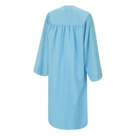 SAMDEEMI Unisex Adult Matte Graduation Gown Cap Tassel Set 2025 for High School and Bachelor, sky 54"