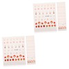 Baluue 2sets Easter Nail Art Stickers Bunny Rabbit Nail Decals
