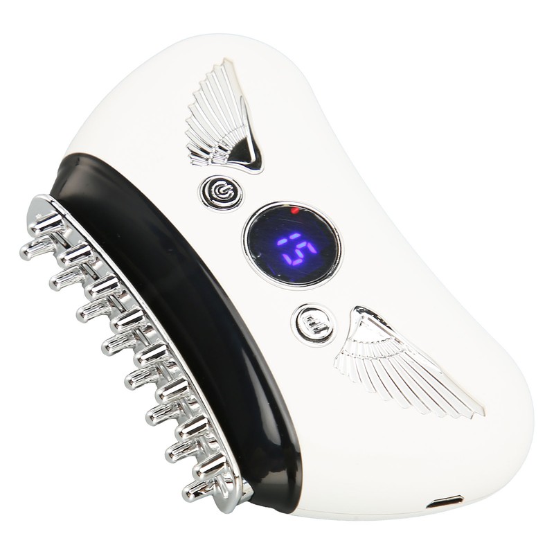 Electric Meridian Massage Brush 16 Gears Hot Compress Microcurrent Body