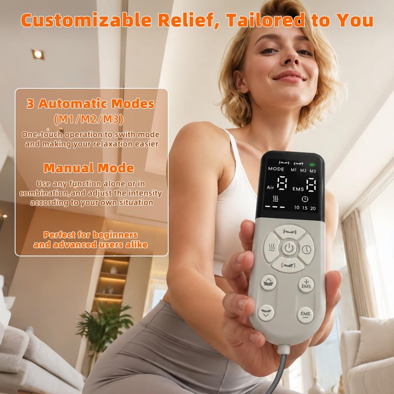 Zenopax Electric Lumbar Traction Device,5 In1 Smart Back Decompression