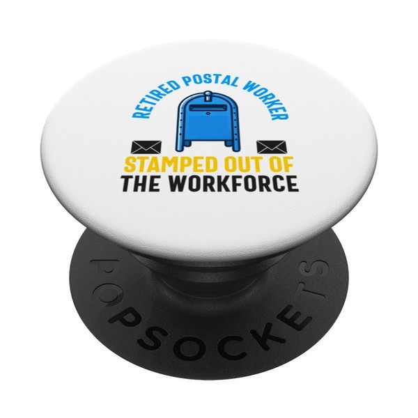 Retired Postal Worker Mailman Mail Carrier Retirement Letter PopSockets Standard