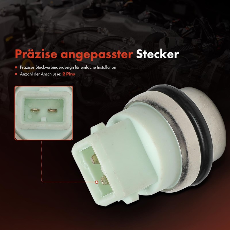 Frankberg Coolant Sensor Coolant Temperature Sensor 2-Pin Compatible with B.o.r.a