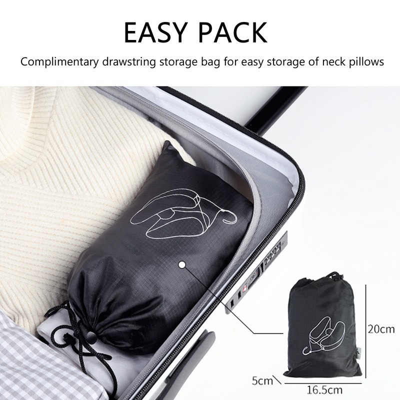 U Shape Neck Pillow Inflatable Soft Comfortable Ergonomic Design Neck