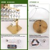 Shenmoyl Set of 2 Crystal Battery Operated Wall Sconce,Rechargeable Wall