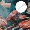 UPKOCH Barbecue Tongs, Length: 24 cm, Stainless Steel