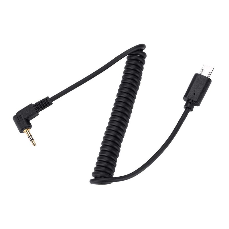3.5mm-S2 Shutter Release Cable Cord, Elastic Spiral Coil Cord for