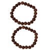 Naisha Rudraksha Bracelet Elastic 5 Mukhi Chakra Stretch Wrist Bracelet
