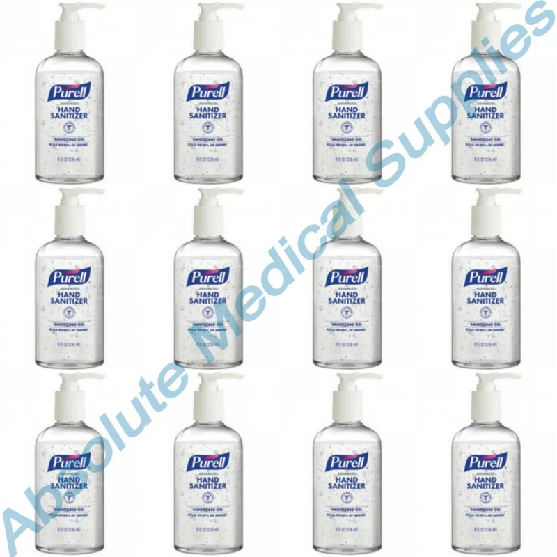 Purell *12-Pack* Purell Advanced Hand Sanitizer 8oz Gel Pump Round