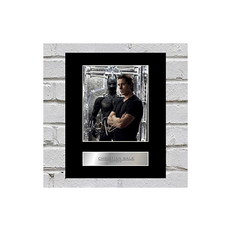 Christian Bale Signed Mounted Photo Display