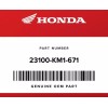 Honda Elite/Helix 250cc OEM Drive Belt 23100-KM1-671, CH250, CN250 1987-2007