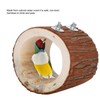 Bird Tree Hole Nest Small Pet Natural Wooden Toy Hideaway