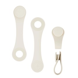 KONNITIHA Shirt Stays, Hidden Suspenders for Men Police 2 Pair Mens Suspenders Adjustable with Non-Slip for Military and Shirt Keepers (Beige)