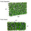 Expandable Privacy Screen with Artificial Flower for Balcony Patio Fence