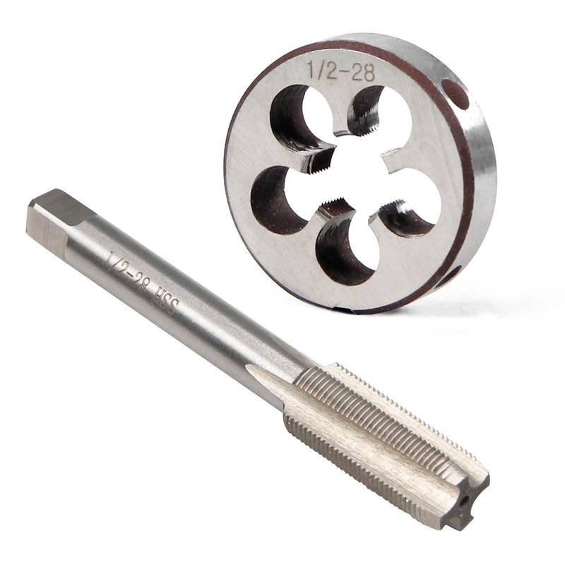 YUEARN 1/2"-28 UNEF Tap and Die Set, 1/2 x 28