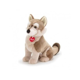 Trudi 24040 Park Collection Wolf Plush Toy, Grey, M