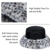 Rulala Fancy Women's Winter Faux Fur Bucket Hat Fluffy Warm