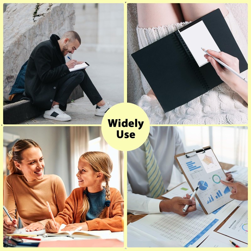 WUPENGZON Pack of 8 A7 Blank Small Notepads, 30 Sheets