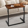 Biinocom 24 inch Foldable TV Tray Table, Foldable Portable C-Shaped