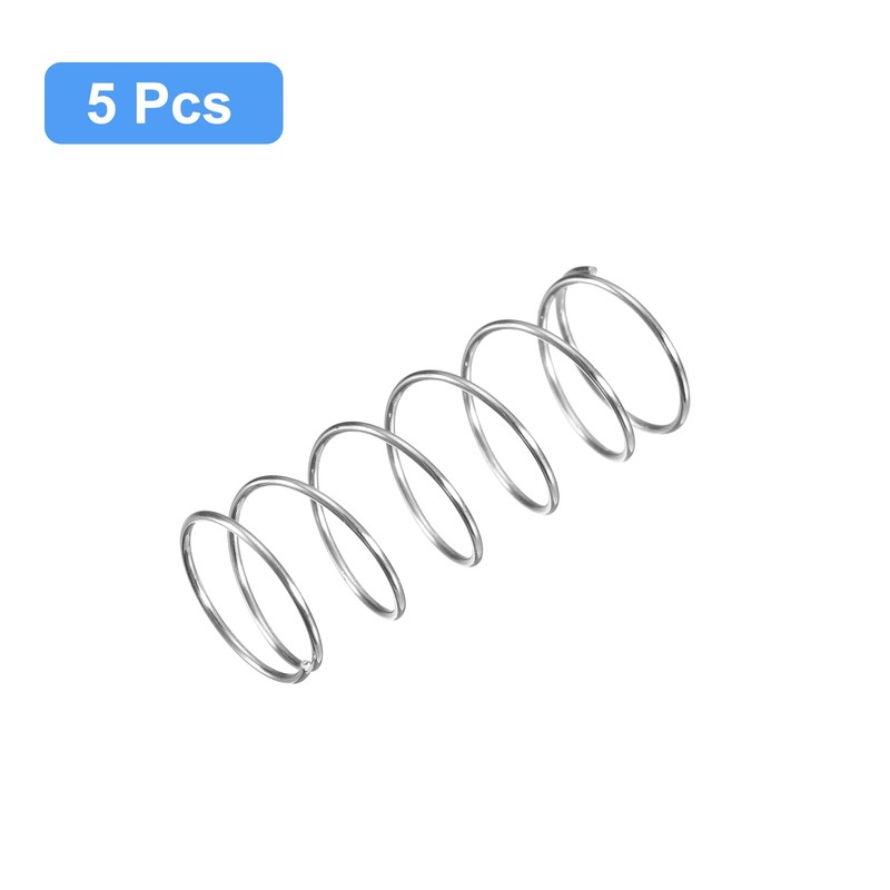 QUARKZMAN Pack of 5 Compression Spring 304 Stainless Steel Spring