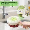 Fruit Washing Bowl with Strainer and Lid, Collapsible Handle 2-in-1