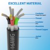 16 Gauge 6 Conductor Shielded Wire 25FT, UL2464 16 AWG