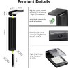 masatak Warm White Solar Pathway Lights 2 Pack - Ultra