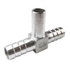 JENSWILL 3/4" Stainless Steel Hose Barb Fitting Tee 3 way