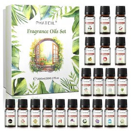 Fragrance Oil Set, 20pcs/box Natural Fragrance for Bedroom Living Room Yoga Room, Scented Air Freshener for Skin and Home Decor