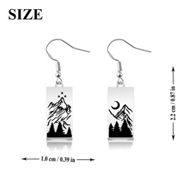 OKEYCH Book Lover Gift Velaris Night Court Earring A Court of Thorns and Roses Fan Jewelry Sarah J Maas Merch Bookish Gift (Bookish Mountain E C)