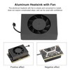 Aluminum Heatsink Built in Regulable Speed With Bracket Shrapnel Height