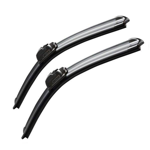 MOTIUM OEM QUALITY Premium All-Season Windshield Wiper Blades (24"+19" pair for front windshield)
